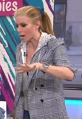 Jill’s houndstooth hooded jacket on Today