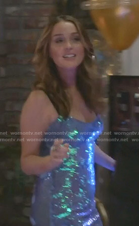 Jo’s sequin dress with black straps on Grey’s Anatomy