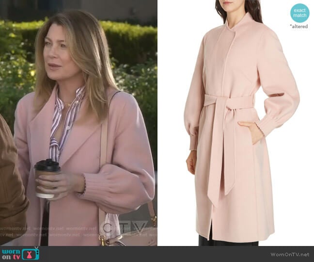 Joie Mazie Coat worn by Meredith Grey (Ellen Pompeo) on Greys Anatomy