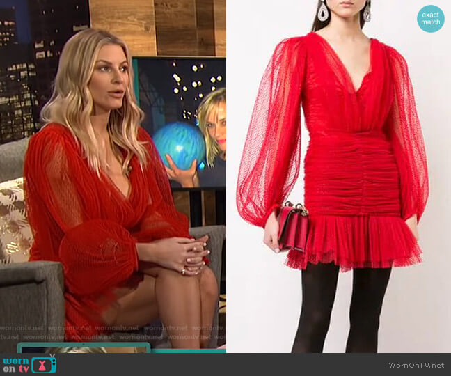 Kalmanovich V-Neck Dress worn by Morgan Stewart on E! News