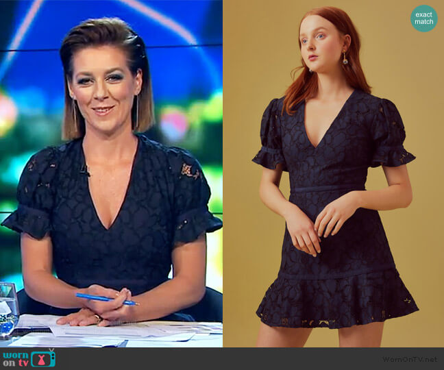 Keepsake Honour Mini Dress worn by Gorgi Coghlan on The Project