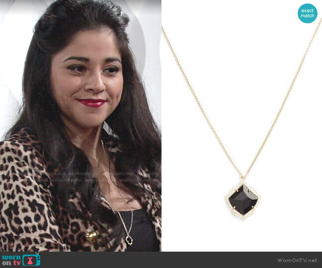 Kendra Scott Kacey Necklace worn by Mia Rosales (Noemi Gonzalez) on The Young and the Restless