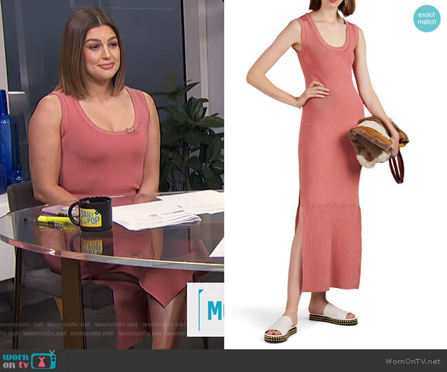Land of Distraction Cobra Compact Knit Midi-Dress worn by Carissa Loethen Culiner on E! News