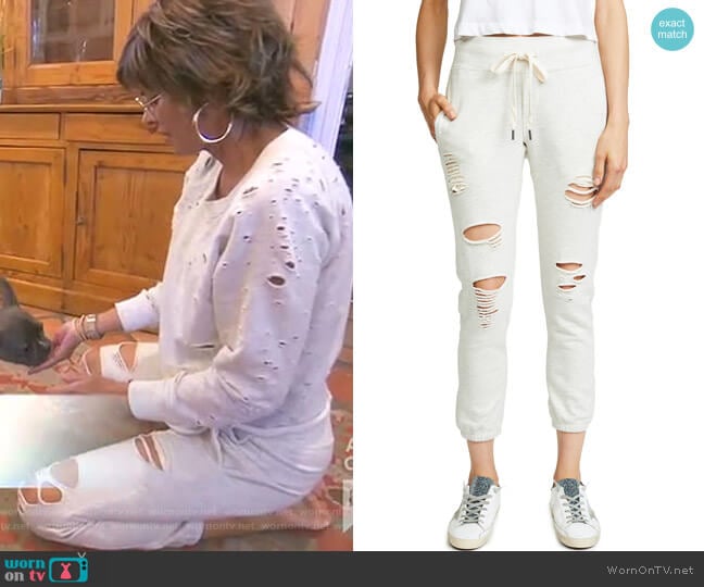 NSF Sayde Sweatpants worn by Lisa Rinna on The Real Housewives of Beverly Hills