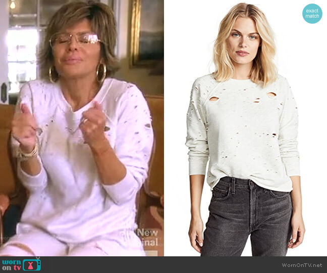 NSF Carolina Sweatshirt worn by Lisa Rinna on The Real Housewives of Beverly Hills