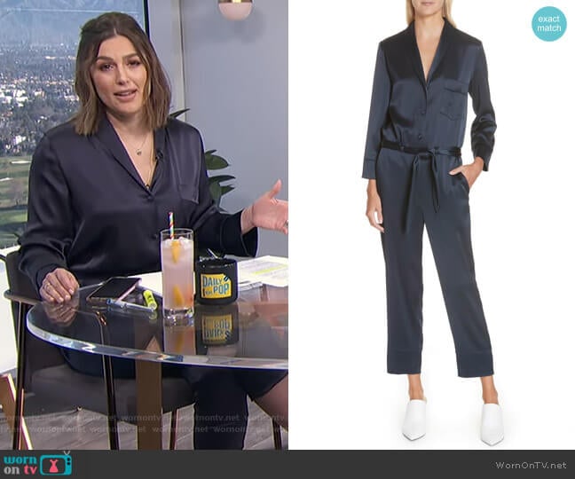 Nanushka Yuma Jumpsuit worn by Carissa Loethen Culiner on E! News