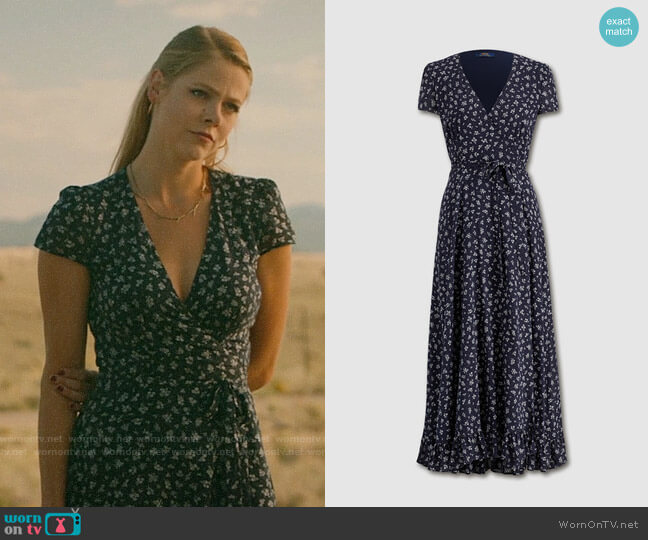 Polo Ralph Lauren Floral Print Midi Dress worn by Isobel Evans-Bracken (Lily Cowles) on Roswell New Mexico