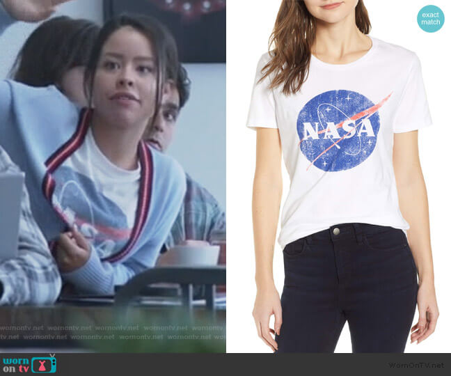 Recycled Karma Nasa Graphic Tee worn by Mariana Foster (Cierra Ramirez) on Good Trouble