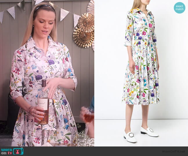 Samantha Sung Victoria Dress worn by Mallory (Brooklyn Decker) on Grace and Frankie