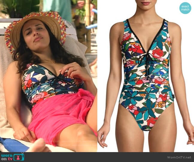 Shan Clara One-Piece Swimsuit worn by Grace Stone (Athena Karkanis) on Manifest