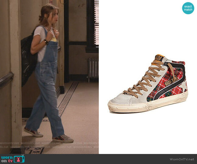 Golden Goose Slide Sneakers worn by Shannon (Odessa Adlon) on Fam
