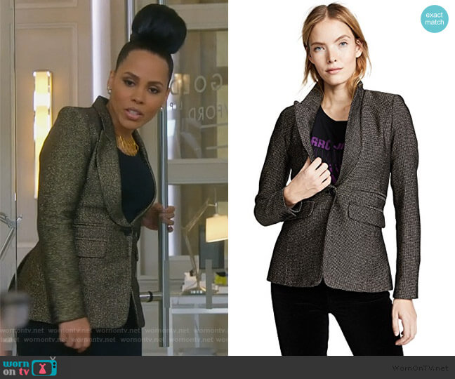 Smythe Peaked Lapel Blazer worn by Tegan Price (Amirah Vann) on How to Get Away with Murder