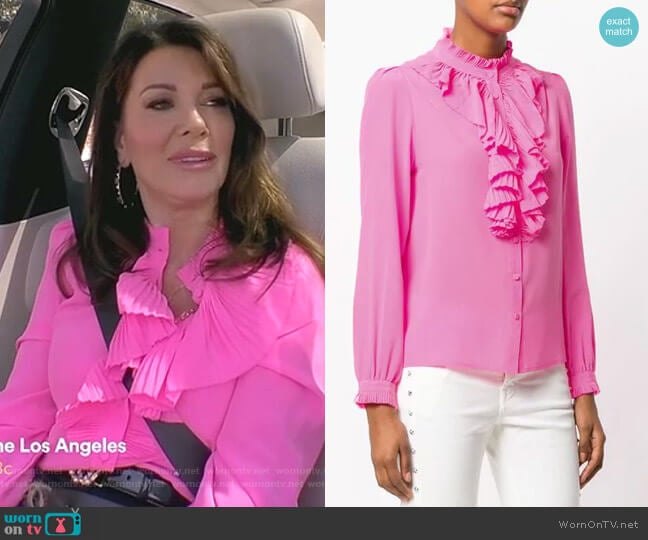 Zadig & Voltaire Tacco Shirt worn by Lisa Vanderpump on The Real Housewives of Beverly Hills