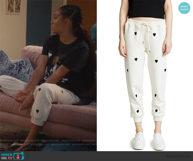 The Great The Cropped Sweatpants worn by Zoey Johnson (Yara Shahidi) on Grown-ish
