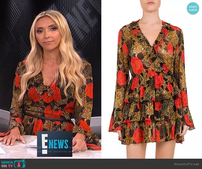The Kooples Jungle Flowers Dress worn by Giuliana Rancic on E! News