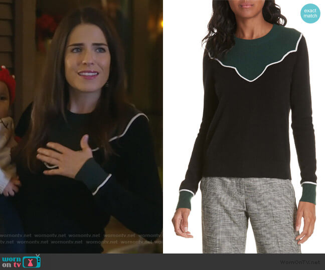 Veronica Beard Atty Cashmere Sweater worn by Laurel Castillo (Karla Souza) on How to Get Away with Murder