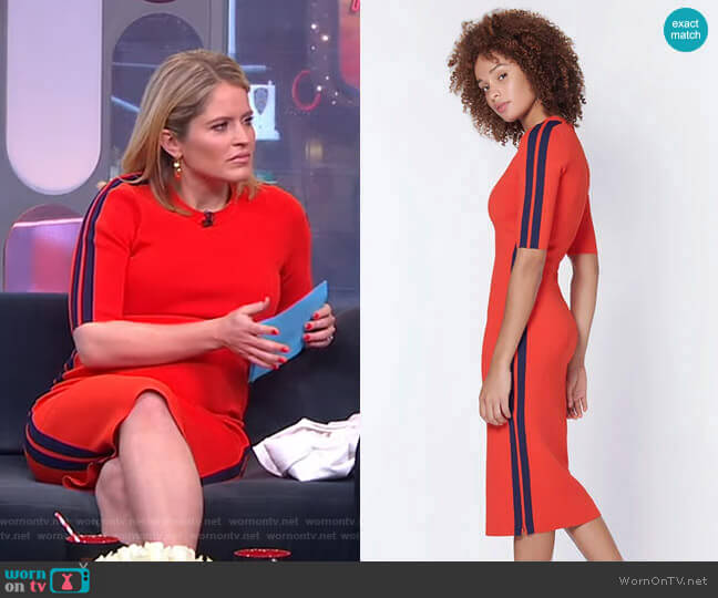 Veronica Beard Audrie Dress worn by Sara Haines on Good Morning America