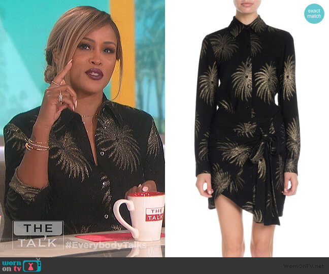 Victoria Victoria Beckham Shimmer Firework Shirt worn by Eve on The Talk