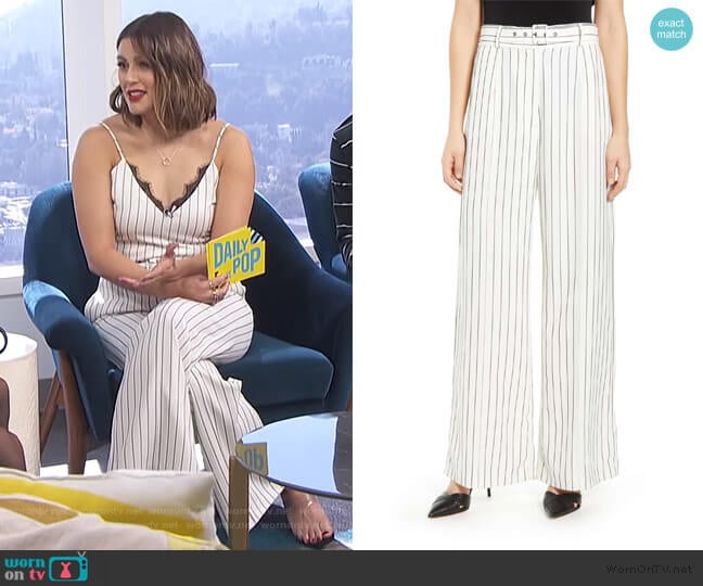 Wayf Layne Wide Leg Trousers worn by Carissa Loethen Culiner on E! News