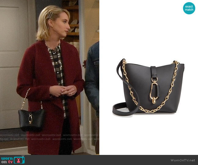 ZAC Zac Posen Belay Mini Leather Hobo Bag worn by Mandy Baxter (Molly McCook) on Last Man Standing
