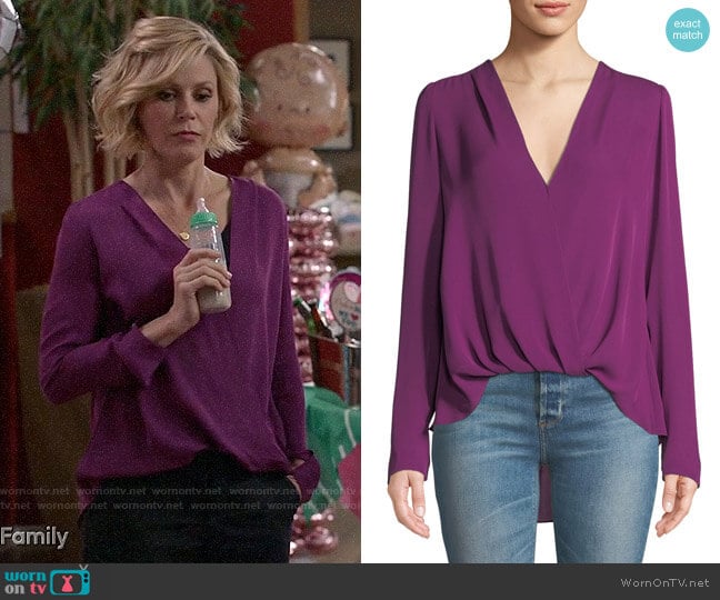 A.L.C. Harmon Blouse worn by Claire Dunphy (Julie Bowen) on Modern Family