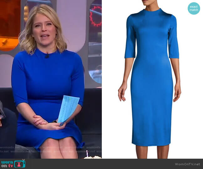 Alice + Olivia Delora Dress worn by Sara Haines on Good Morning America