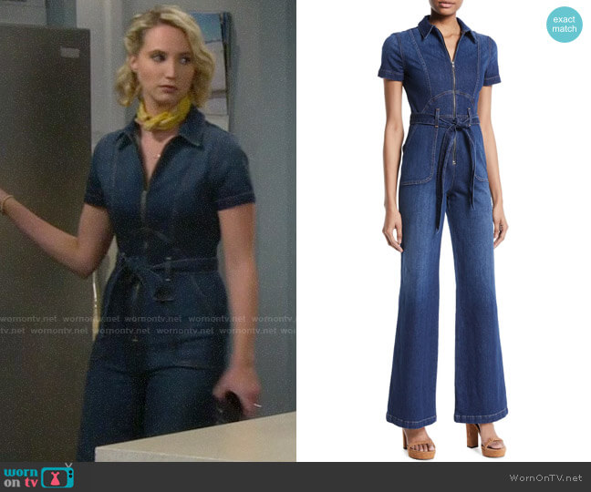 AO.LA by Alice + Olivia Gorgeous Jumpsuit worn by Mandy Baxter (Molly McCook) on Last Man Standing