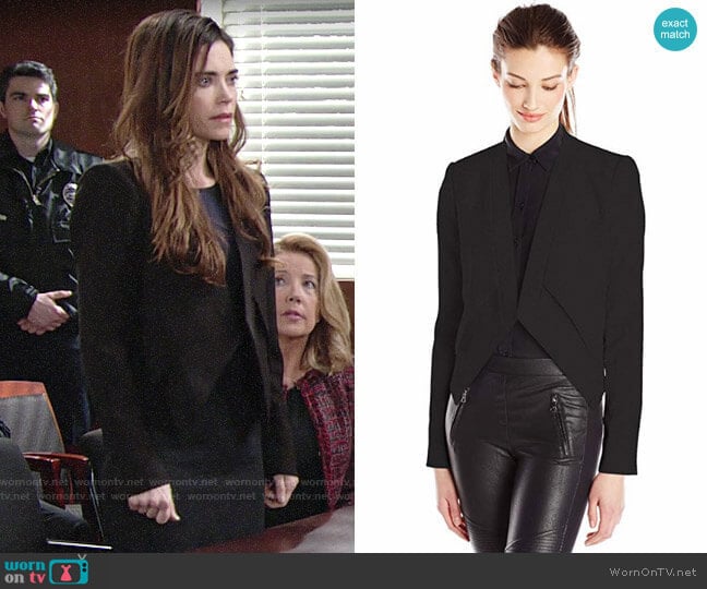 Bcbgmaxazria Lloyd Jacket worn by Victoria Newman (Amelia Heinle) on The Young and the Restless