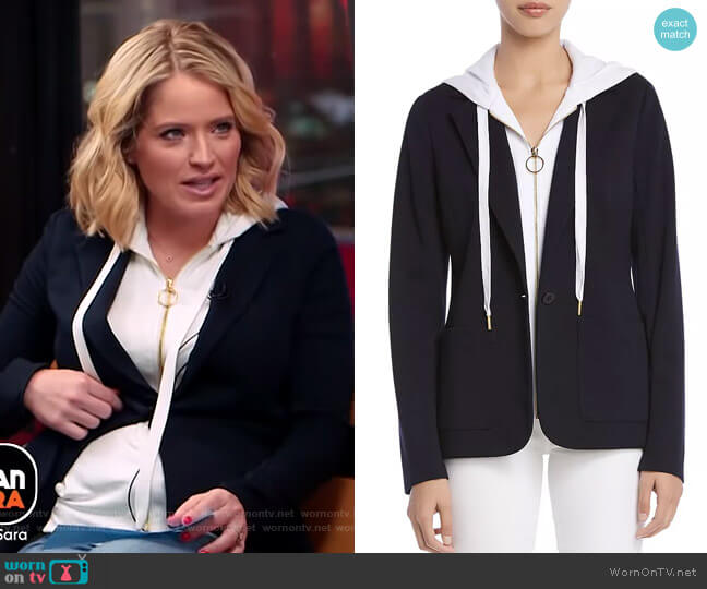 Bailey 44 Jolly Boat Layered-Look Blazer worn by Sara Haines on Good Morning America