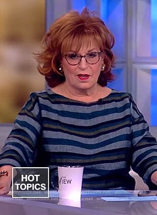 Joy’s striped linen top on The View