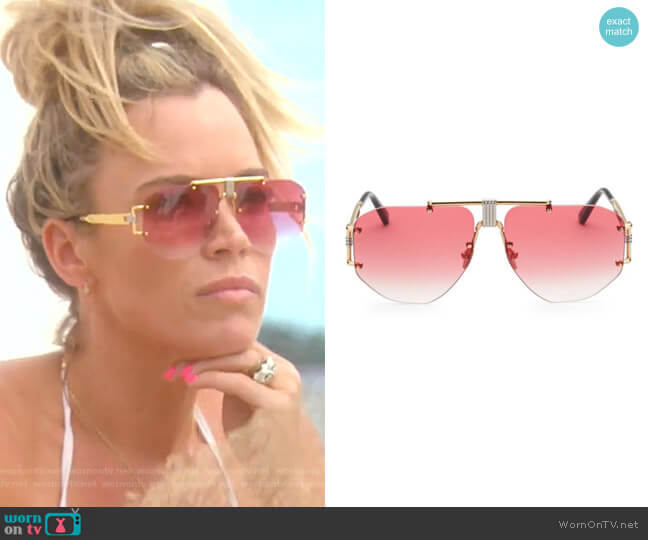 Celine 59MM Aviator Sunglasses worn by Teddi Mellencamp Arroyave on The Real Housewives of Beverly Hills