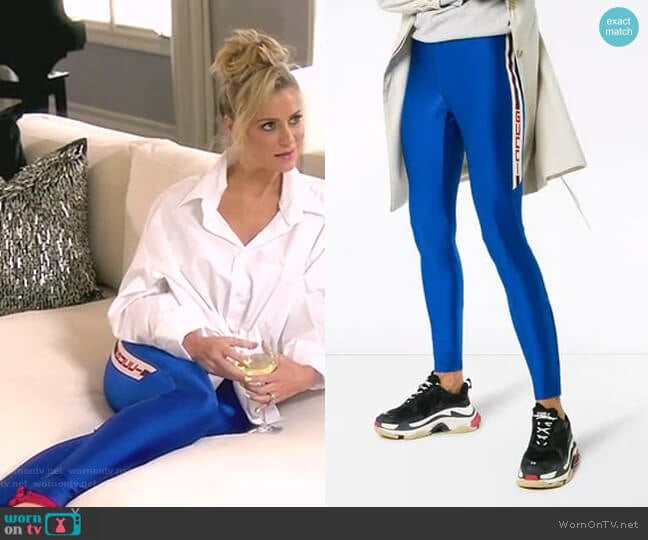 Gucci Logo Side Stripe Leggings worn by Dorit Kemsley on The Real Housewives of Beverly Hills