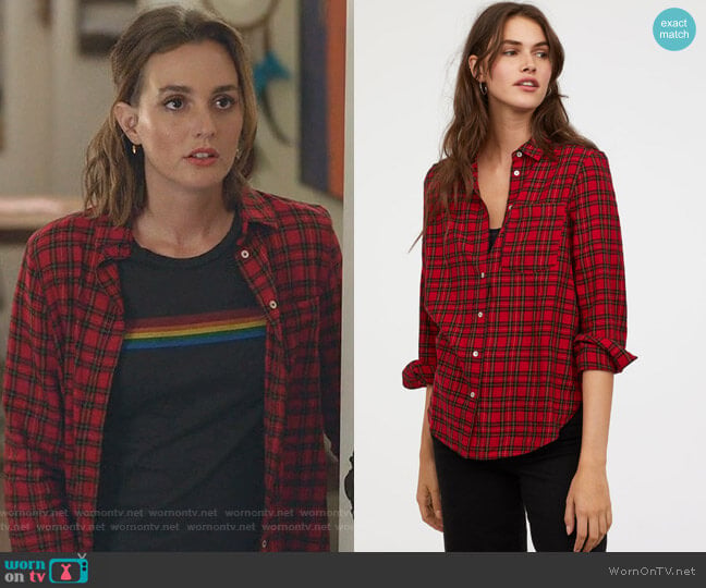 H&M Checked Shirt worn by Angie (Leighton Meester) on Single Parents