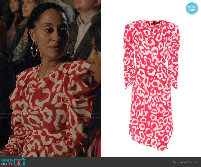 Isabel Marant Carley Dress worn by Rainbow Johnson (Tracee Ellis Ross) on Black-ish