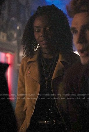Josie’s yellow moto jacket on Riverdale