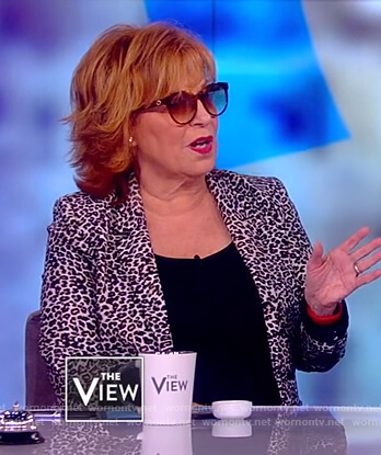 Joy’s leopard print blazer on The View