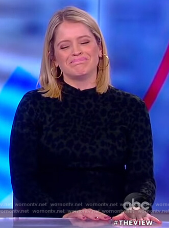 Sara’s leopard print dress on The View