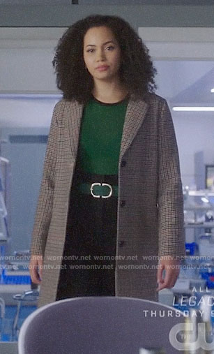 Macy’s houndstooth coat on Charmed
