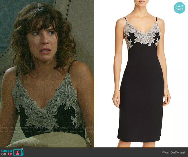 Natori Luxe Shangri-La Chemise worn by Sarah Horton (Linsey Godfrey) on Days of our Lives