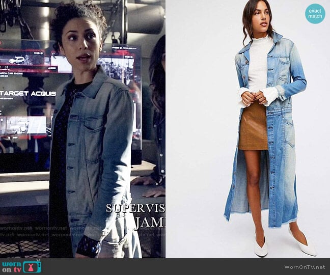 NSF Adler Denim Jacket worn by Zoe Ramirez (Andrea Sixtos) on Arrow