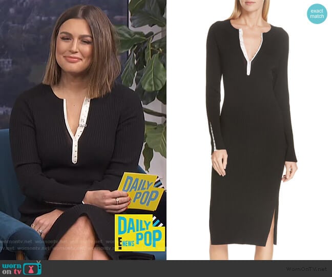 Rag & Bone Brynn Rib Knit Dress worn by Carissa Loethen Culiner on E! News