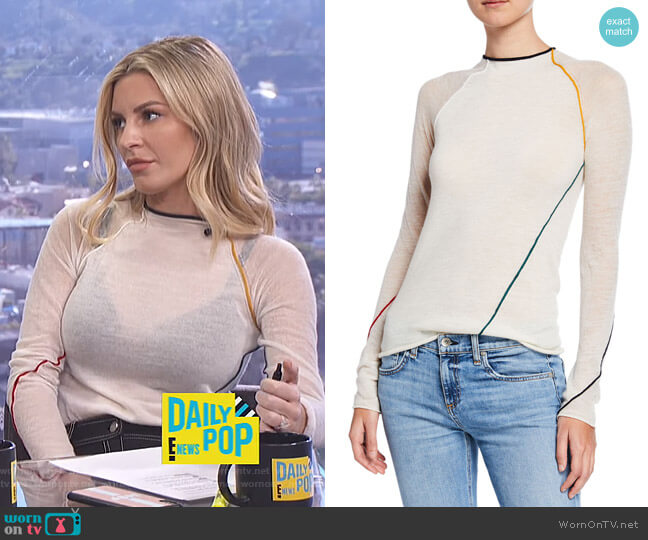 Rag & Bone Lydia Top worn by Morgan Stewart on E! News