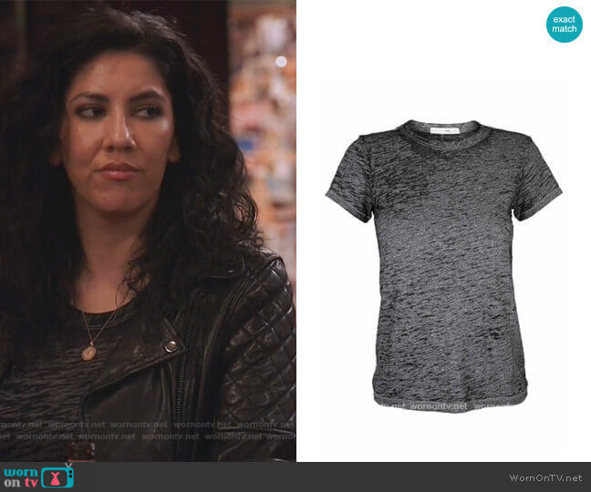 Rag & Bone The Burnout Tee worn by Rosa Diaz (Stephanie Beatriz) on Brooklyn Nine-Nine