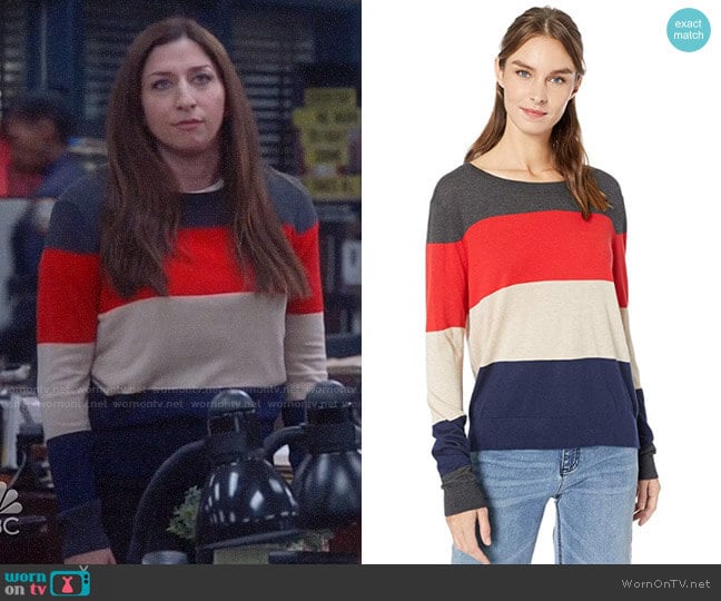 Splendid Colorblock Sweater worn by Gina Linetti (Chelsea Peretti) on Brooklyn Nine-Nine