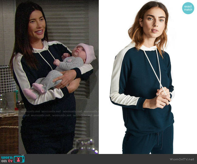 Velvet by Graham & Spencer Carlita Sweatshirt worn by Steffy Forrester (Jacqueline MacInnes Wood) on The Bold and the Beautiful