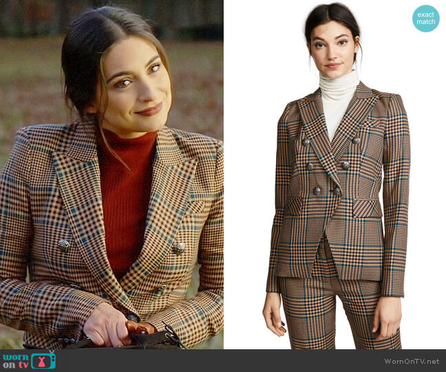 Veronica Beard Miller Jacket worn by Cristal Jennings (Daniella Alonso) on Dynasty