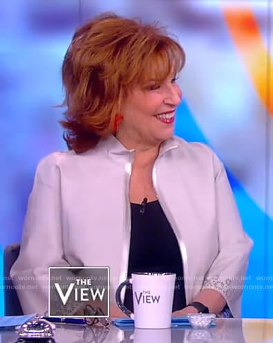 Joy’s off white eyelet trim jacket on The View
