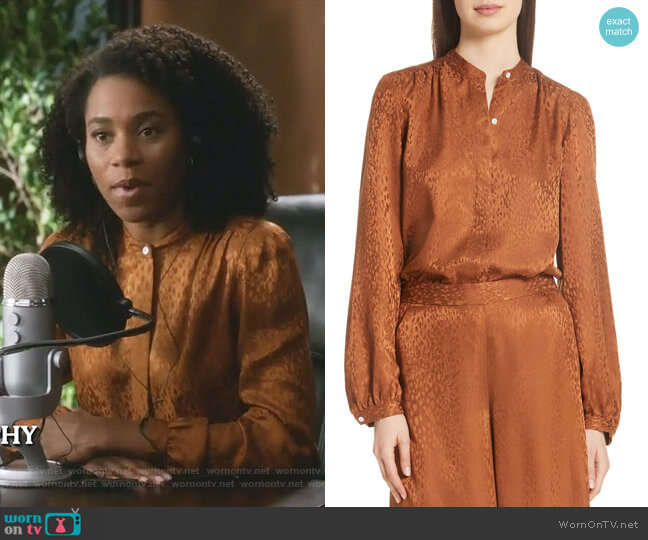 A.L.C Owens Top worn by Maggie Pierce (Kelly McCreary) on Greys Anatomy