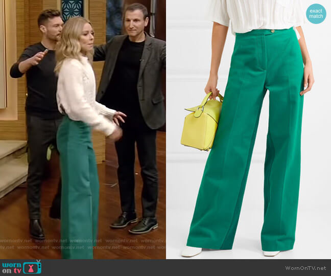 Acne Studios Tyrah Pants worn by Kelly Ripa on Live with Kelly and Mark