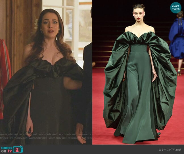 Alexis Mabille Spring 2018 Couture Collection worn by Fallon Carrington (Elizabeth Gillies) on Dynasty